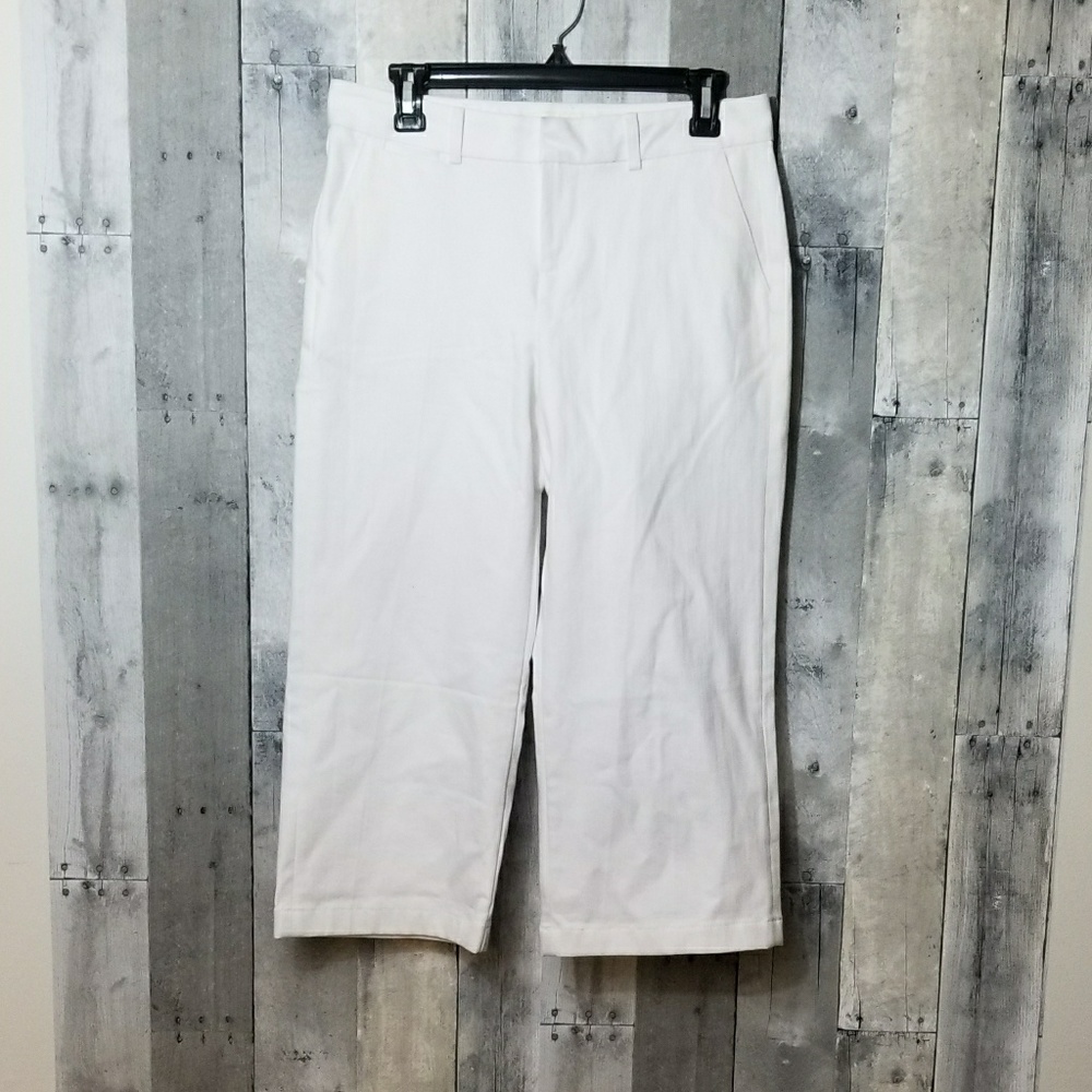 NWT Kate Spade Broome Street White Denim Coulette